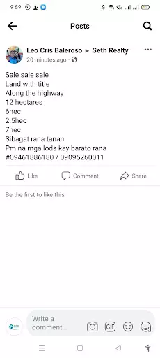 LOT FOR SALE — Agricultural Lot in Butuan City, Agusan Del Norte, Philippines — Photo 2