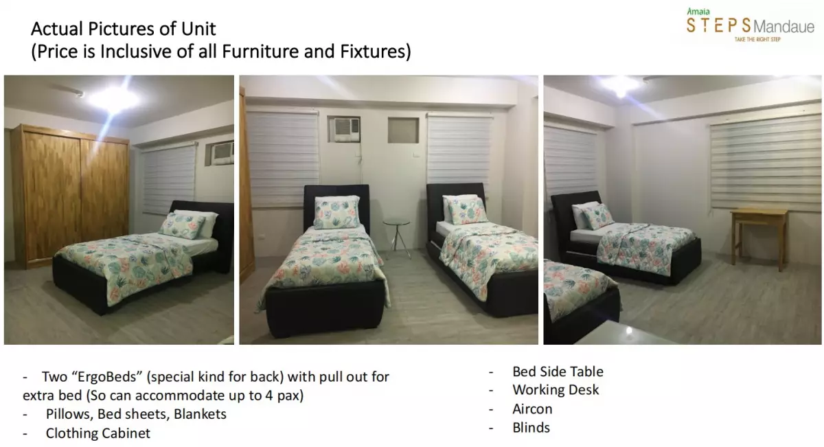 Condominium for Sale in Mandaue!!! (AMAIA Steps w/ Parking) — Studio in A. C. Cortes Avenue, Mandaue City, Philippines — Photo 5