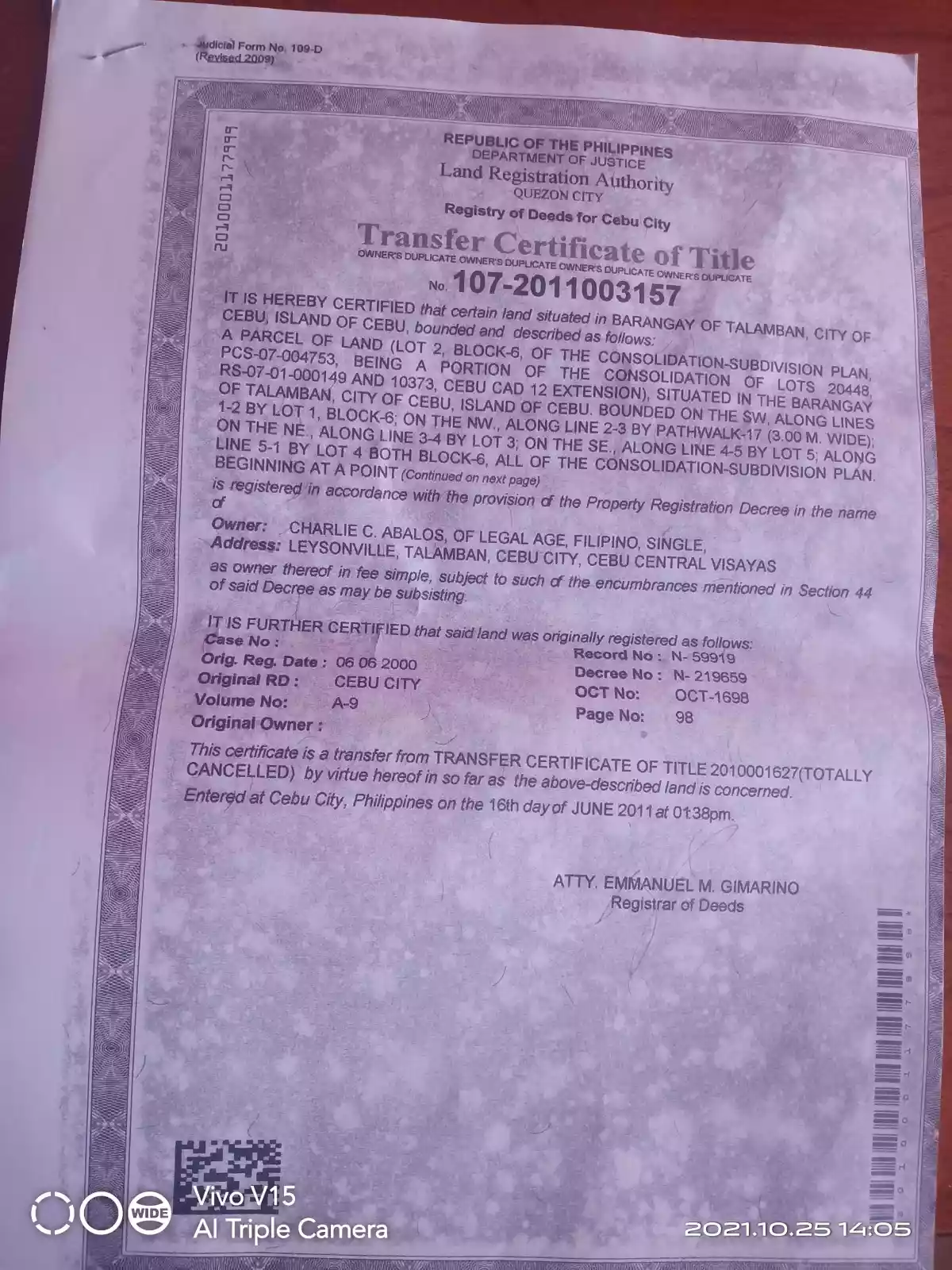 Lot for sale LEYSONVILLE,Talamban,CEBU CITY - photo 3