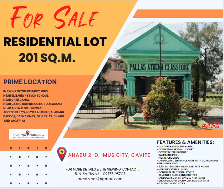 RESIDENTIAL LOT in PRIME LOCATION @ IMUS CITY, CAVITE