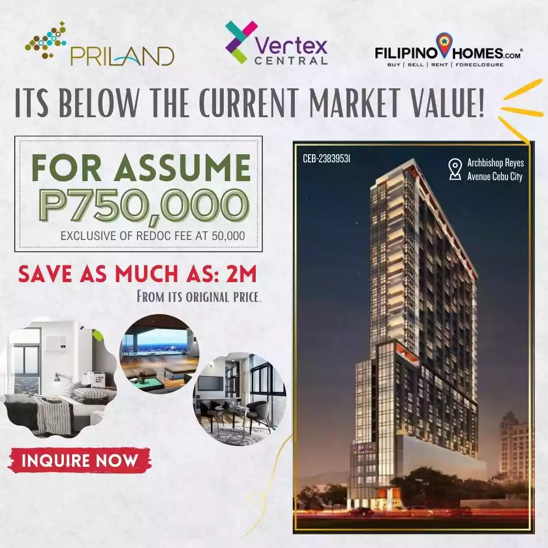 FOR ASSUME STUDIO RESIDENTIAL UNIT @ VERTEX CENTRAL — Studio in Archbishop Reyes Avenue, Cebu City, Cebu — Photo 4
