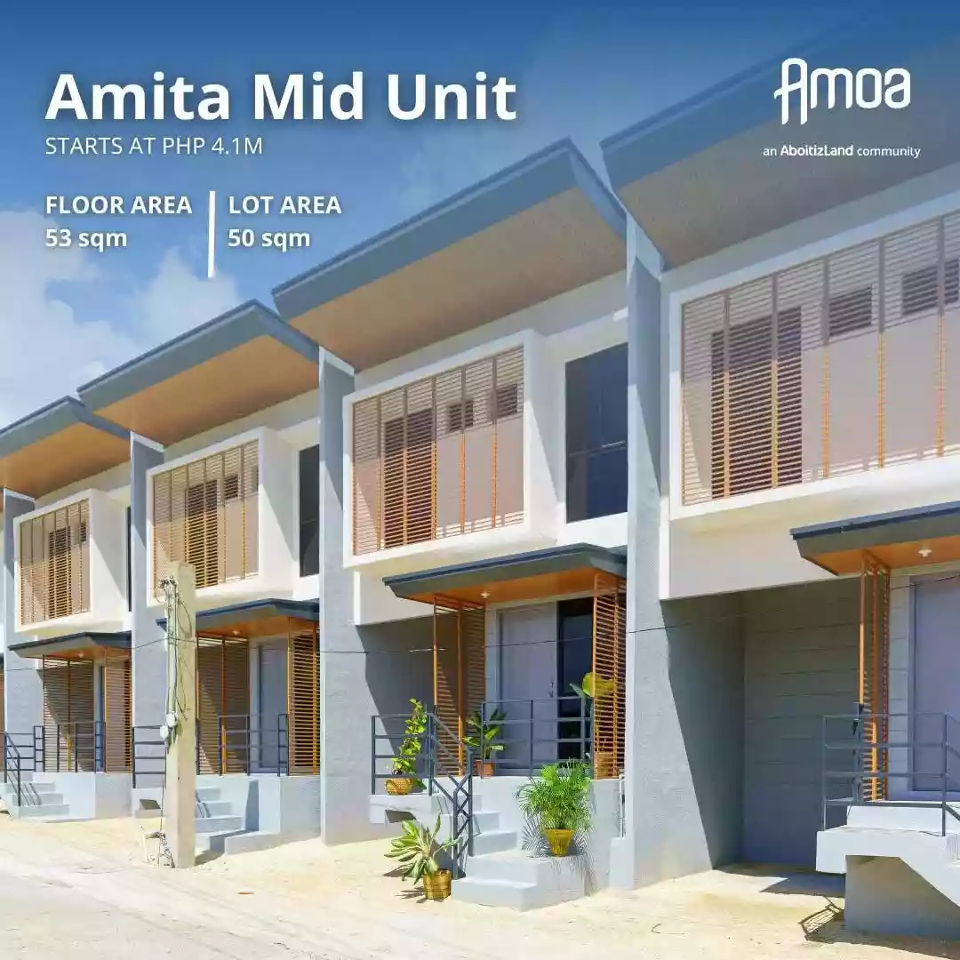 PUYO DAYON !!! AMITA 2-STOREY MID UNIT TOWNHOUSE AVAILABLE HERE AT AMOA IN TAMIAO COMPOSTELA CEBU !!!
