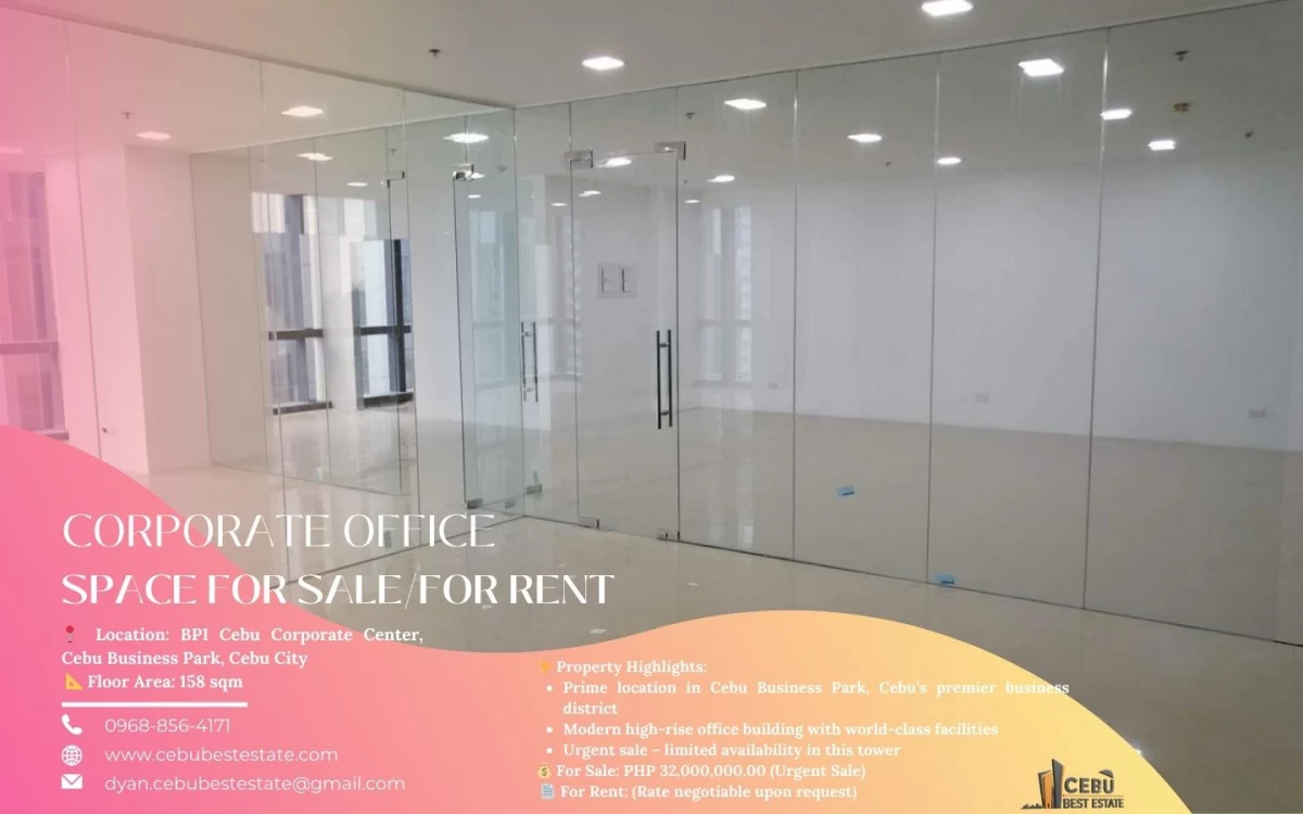BPI CEBU CORPORATE CENTER CONDOMINIUM OFFICE FOR SALE — Office in Luzon Avenue, Cebu City, Cebu — Photo 2