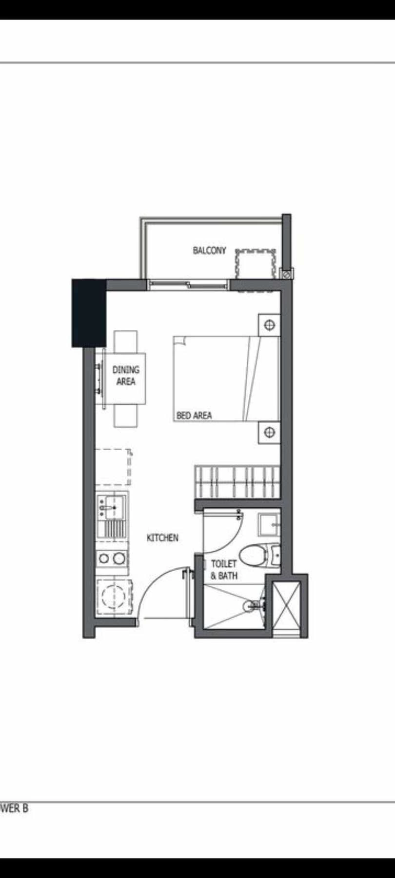 SACRIFICE SALE STUDIO UNIT IN GRAND RESIDENCES NORTH TOWER A WITH GOLF COURSE VIEW — Studio in Gov. M. Cuenco Avenue, Cebu City, Cebu — Photo 4