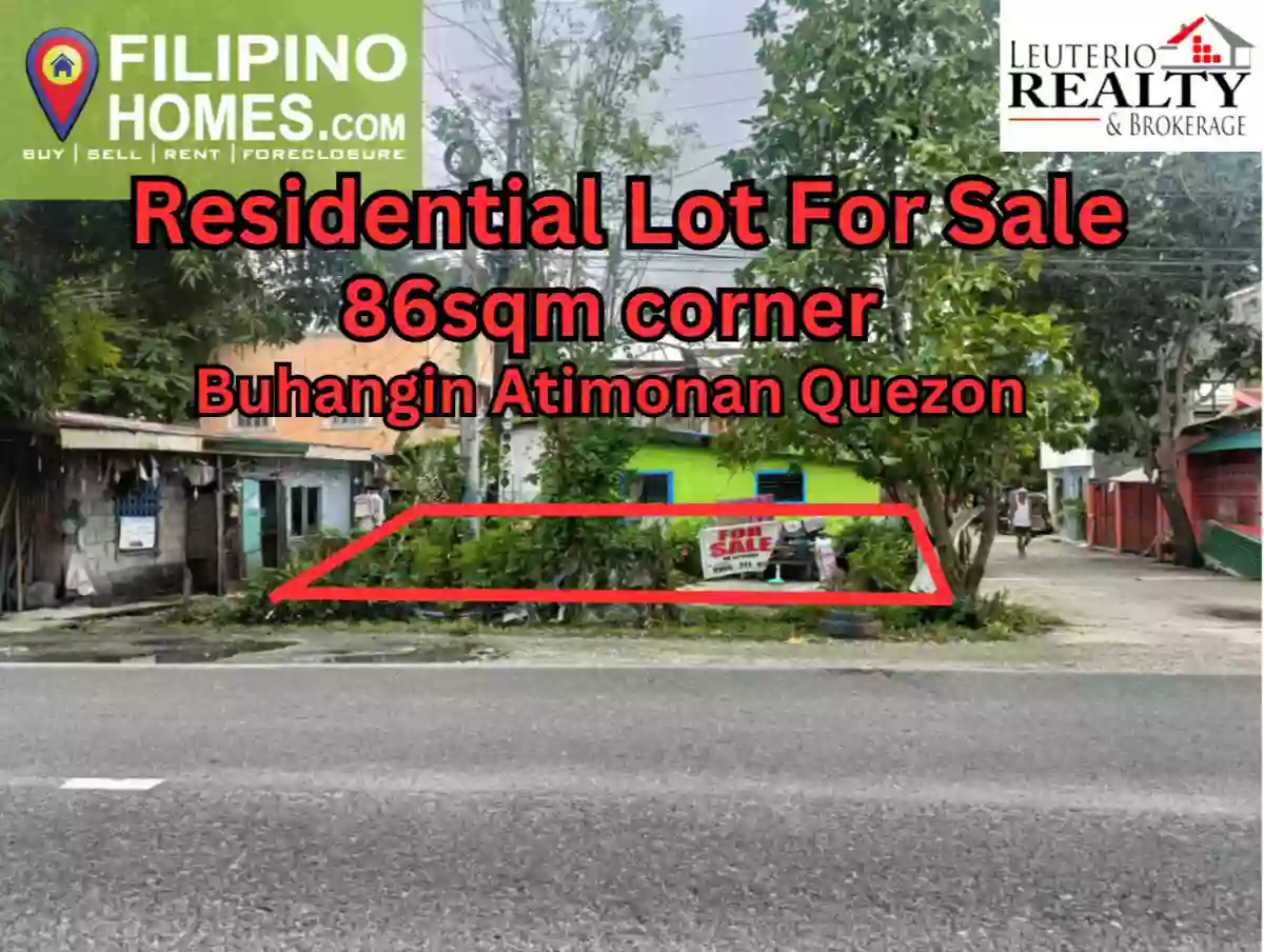 Residential Lot for Sale, Buhangin Atimonan Quezon- 86sqm Clean title
