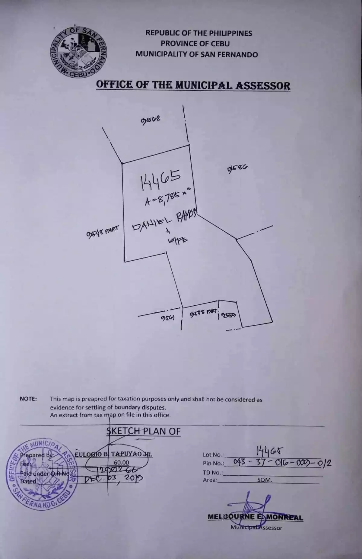 LOT FOR SALE in San Isidro, San Fernando, Cebu!