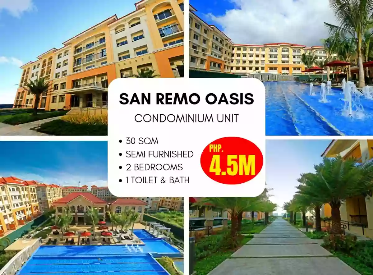 San Remo Oasis Condo Unit For Sale