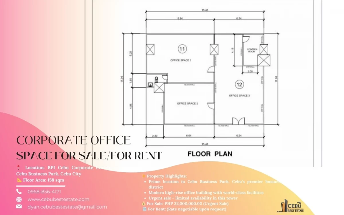 BPI CEBU CORPORATE CENTER CONDOMINIUM OFFICE FOR SALE