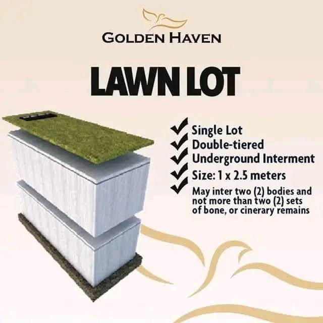 Memorial Lot 1 Lawn Lot at Golden Haven Gensan For Sale