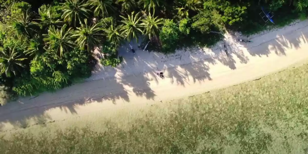 White beachfront in Palawan