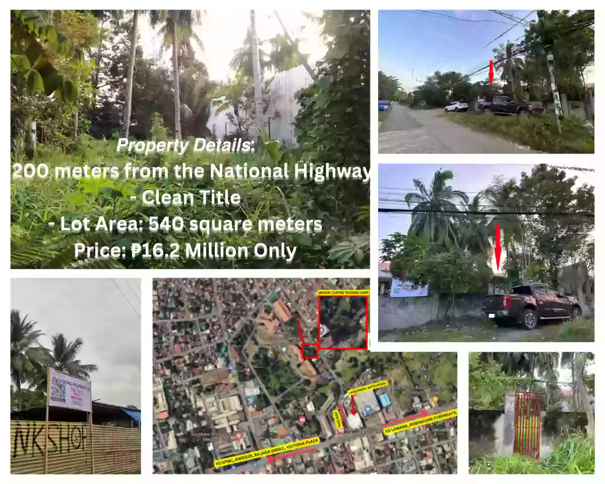 LOT FOR SALE IN MARGARITA VILLAGE ROAD BAJADA — Residential Lot in Behind KarAsia, Ic. - Mitsubishi, J.P. Laurel Avenue — Photo 6