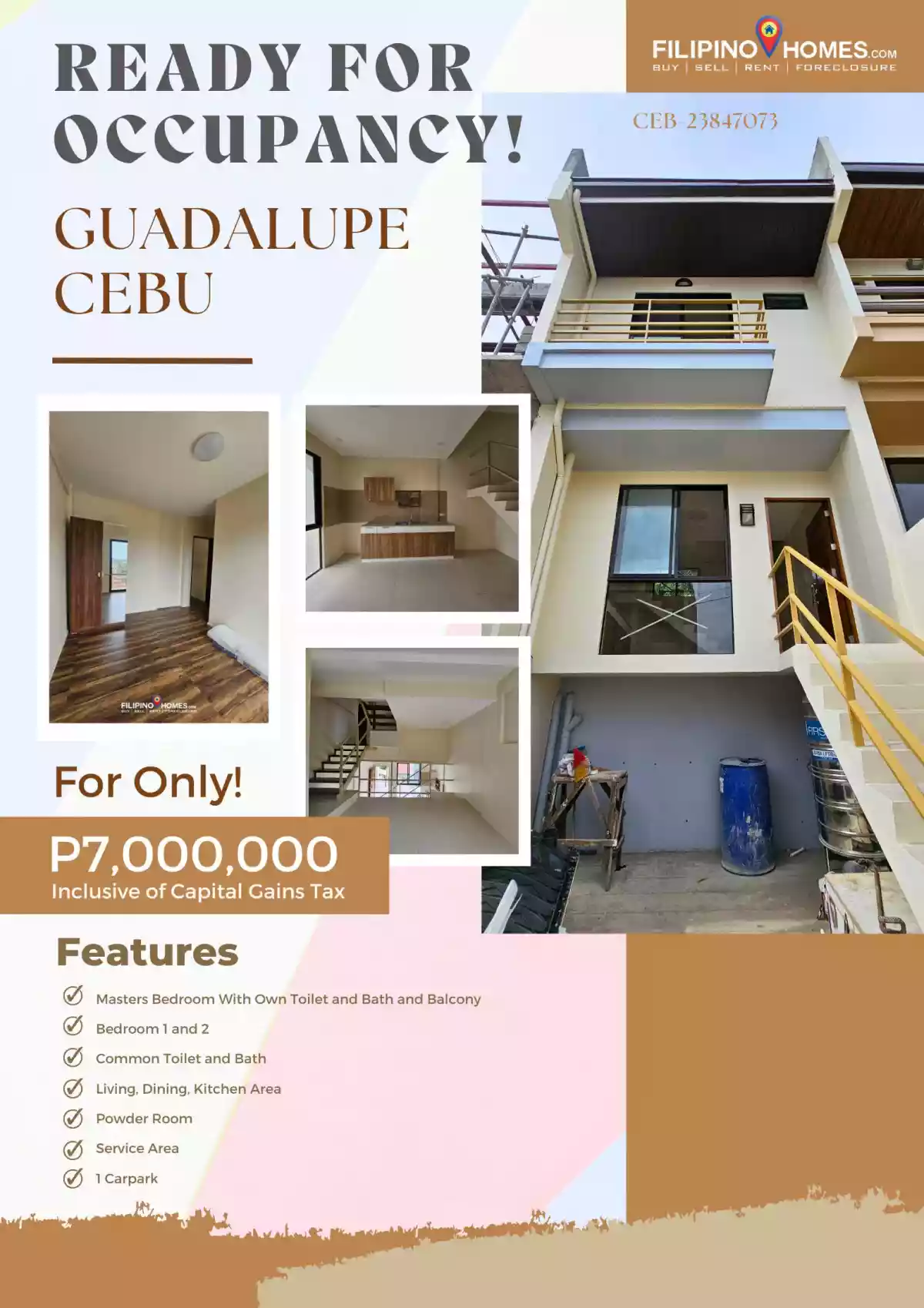 READY FOR OCCUPANCY - HOUSE AND LOT - GUADALUPE CEBU CITY — House and Lot in Jade Street, Cebu City, Cebu — Photo 2