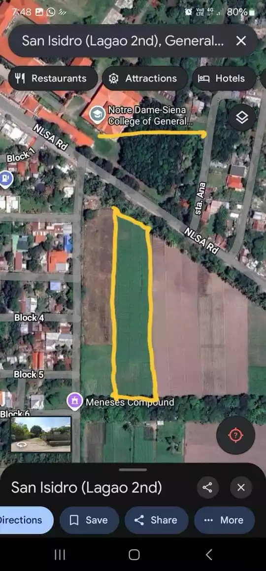Vacant lot ideal for commercial in front of Notre Dame Sienna — Commercial Lot in General Santos City, South Cotabato, Philippines — Photo 4