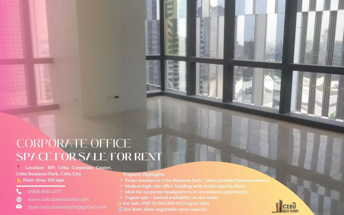 BPI CEBU CORPORATE CENTER CONDOMINIUM OFFICE FOR SALE — Office in Luzon Avenue, Cebu City, Cebu — Photo 5