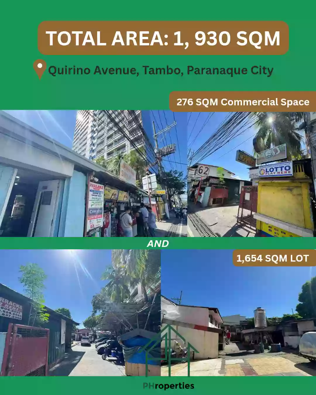FOR SALE: 1,930 Commercial Lot in Tambo, Paranaque City