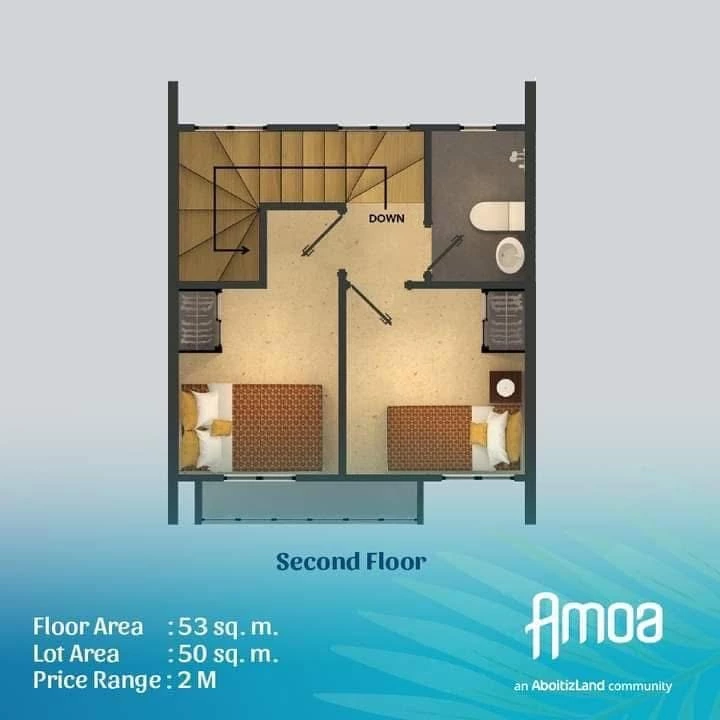PUYO DAYON !!! AMITA 2-STOREY MID UNIT TOWNHOUSE AVAILABLE HERE AT AMOA IN TAMIAO COMPOSTELA CEBU !!! — House and Lot in Tamiao, Compostela, Cebu — Photo 5