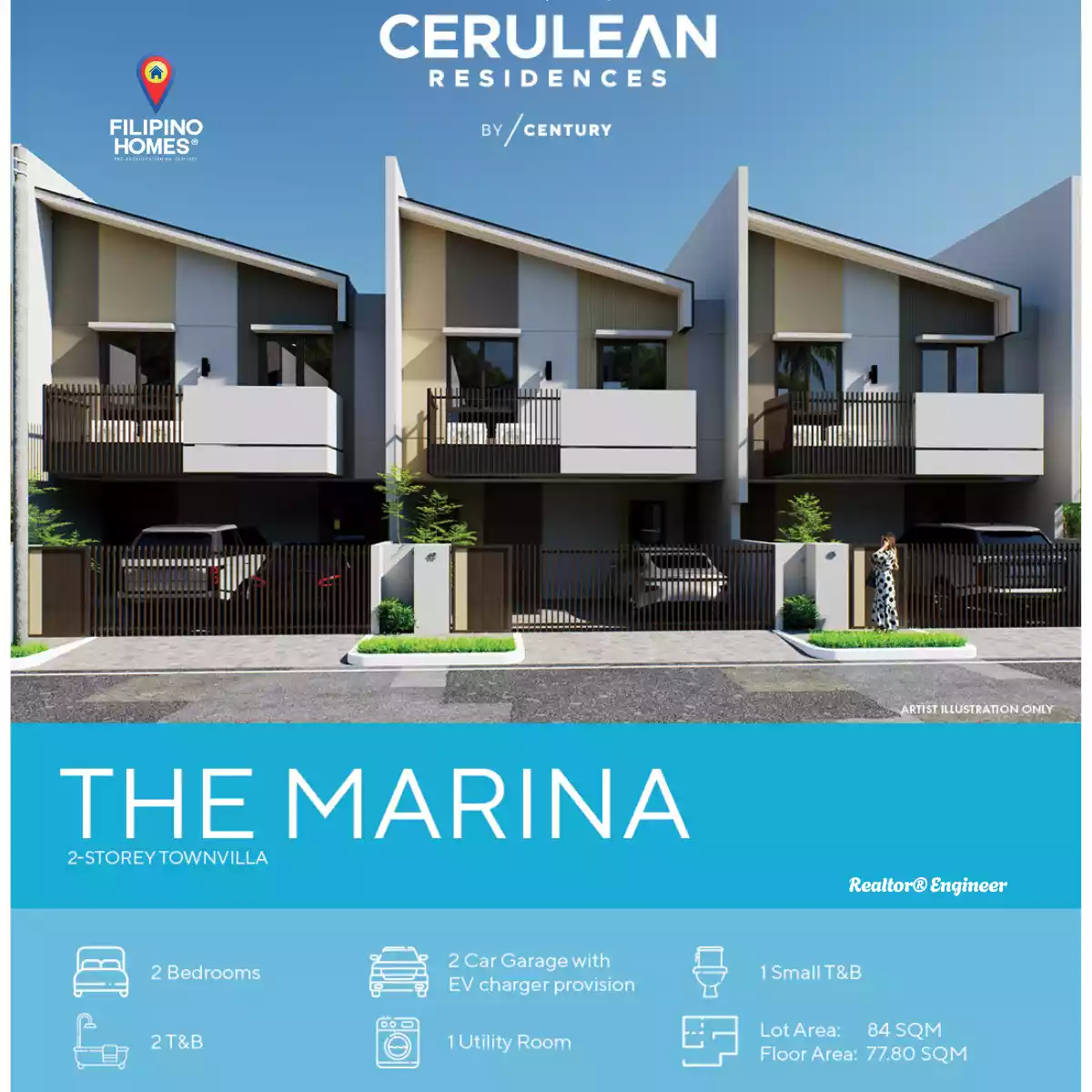 The Marina Corner Space in Cerulean Residences — Townhouse in General Trias, Cavite, Philippines — Photo 4