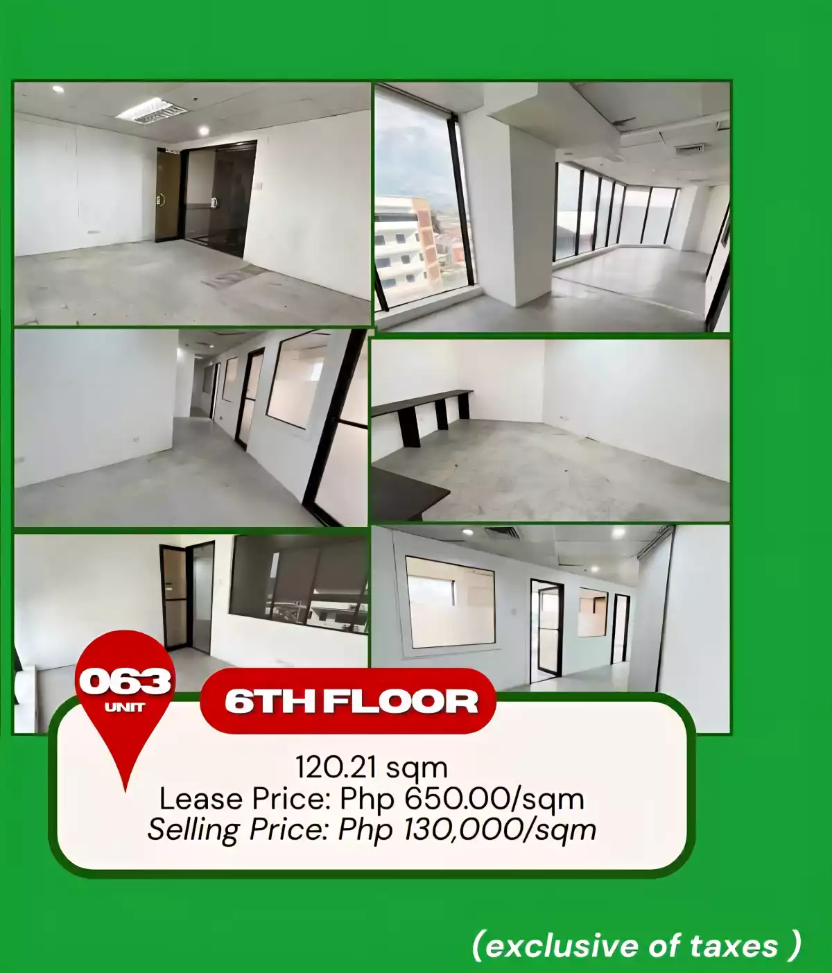 PRYCE TOWER COMMERCIAL SPACE 120.21sqm