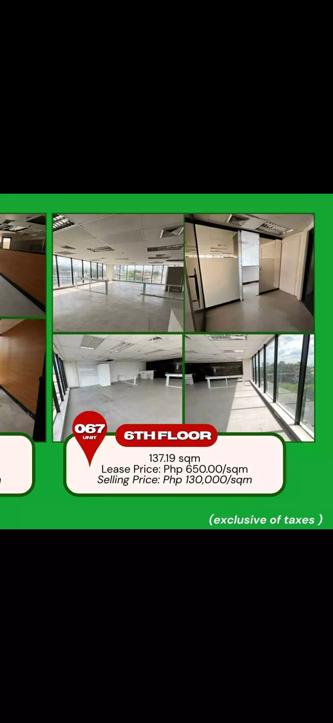 FOR LEASE COMMERCIAL SPACE 6TH FLOOR PRYCE TOWER