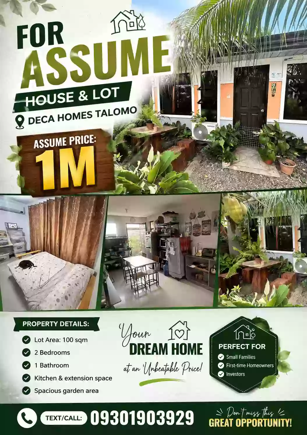 🏡 FOR ASSUME – HOUSE & LOT