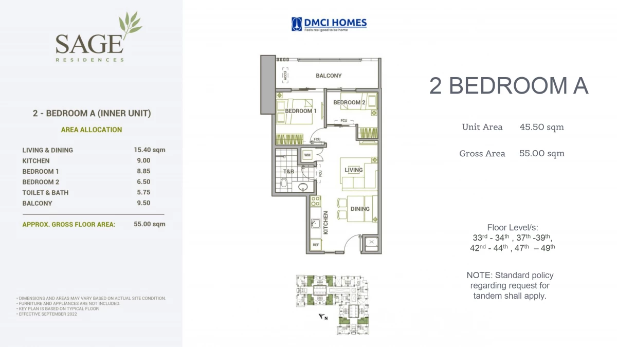Sage Residences 2BR 55sqm 49th Floor Condo for Sale | Assignment of Rights (Pasalo) — 2 Bedrooms in Mandaluyong City, Metro Manila, 1552 — Photo 7
