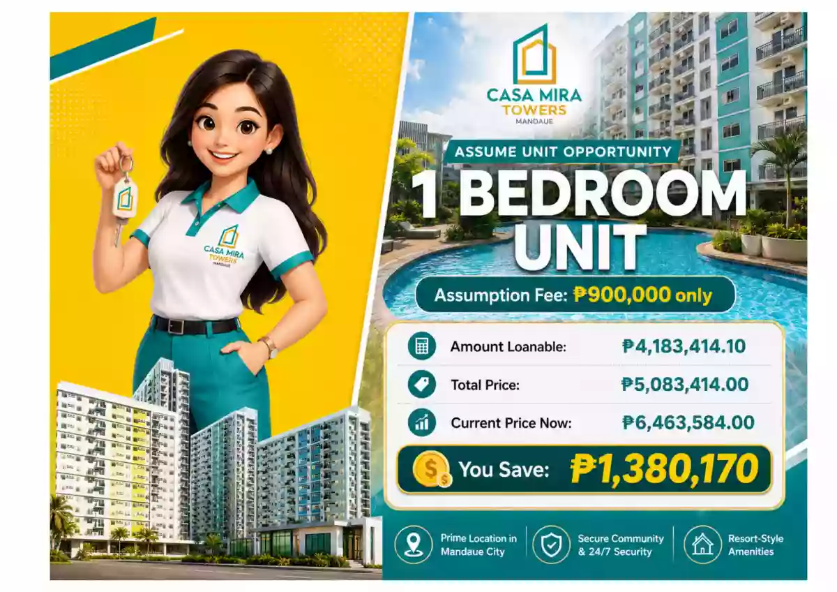 🏡🔥 𝐀𝐒𝐒𝐔𝐌𝐄 & 𝐒𝐀𝐕𝐄! 𝟏-𝐁𝐄𝐃𝐑𝐎𝐎𝐌 𝐔𝐍𝐈𝐓 𝐀𝐓 𝐂𝐀𝐒𝐀 𝐌𝐈𝐑𝐀 𝐓𝐎𝐖𝐄𝐑𝐒 𝐌𝐀𝐍𝐃𝐀𝐔𝐄