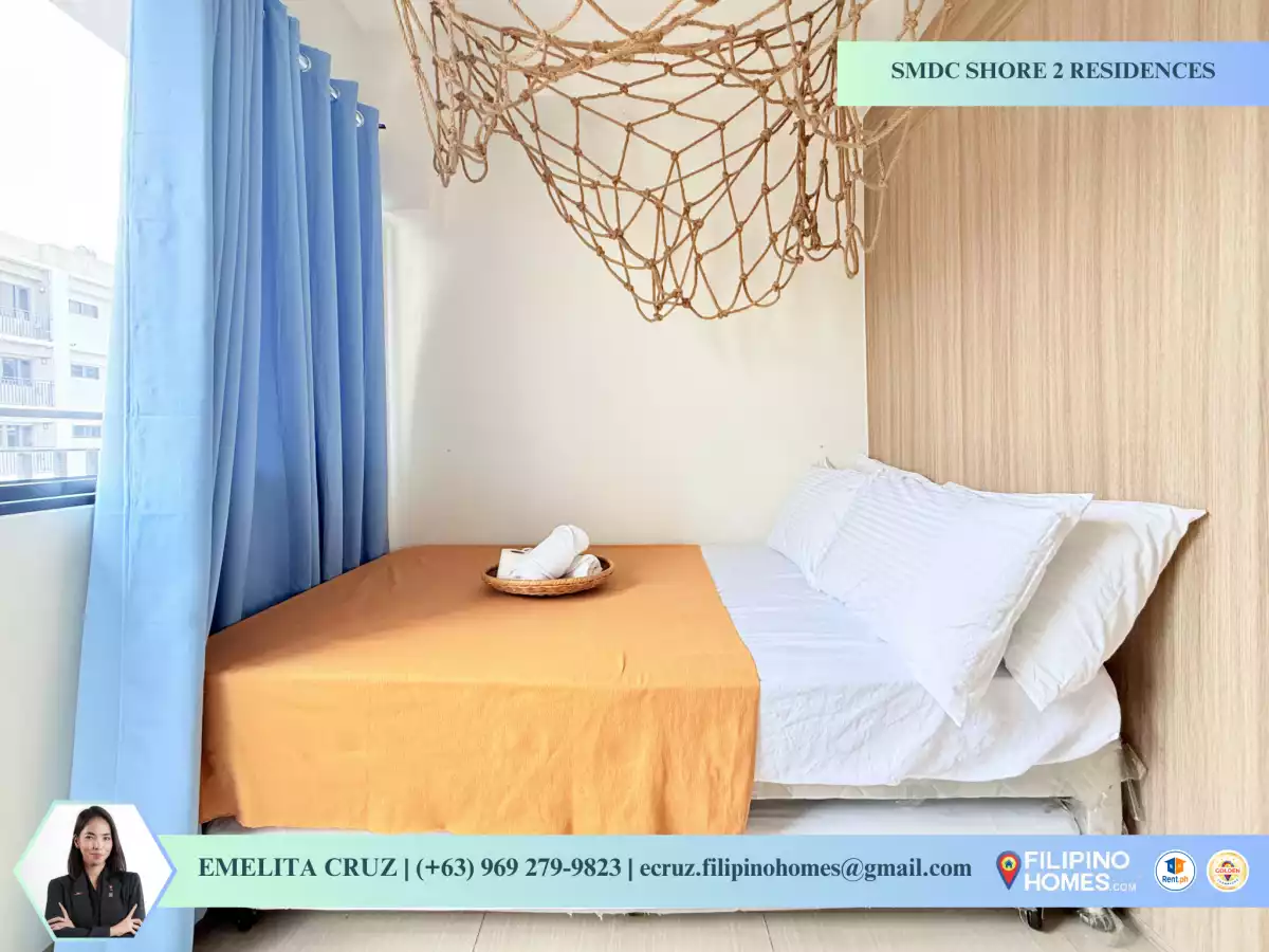 1BR FURNISHED UNIT w/ BALCONY FOR RENT AND SALE at SMDC Shore 2 Residences, Pasay — 1 Bedroom in Barangay 76, Pasay City, Metro Manila — Photo 4