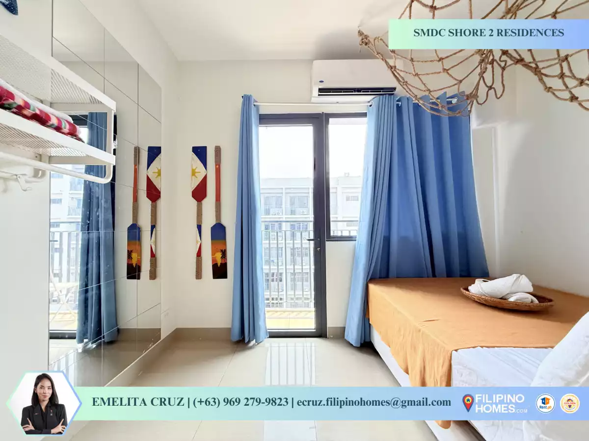 1BR FURNISHED UNIT w/ BALCONY FOR RENT AND SALE at SMDC Shore 2 Residences, Pasay — 1 Bedroom in Barangay 76, Pasay City, Metro Manila — Photo 5