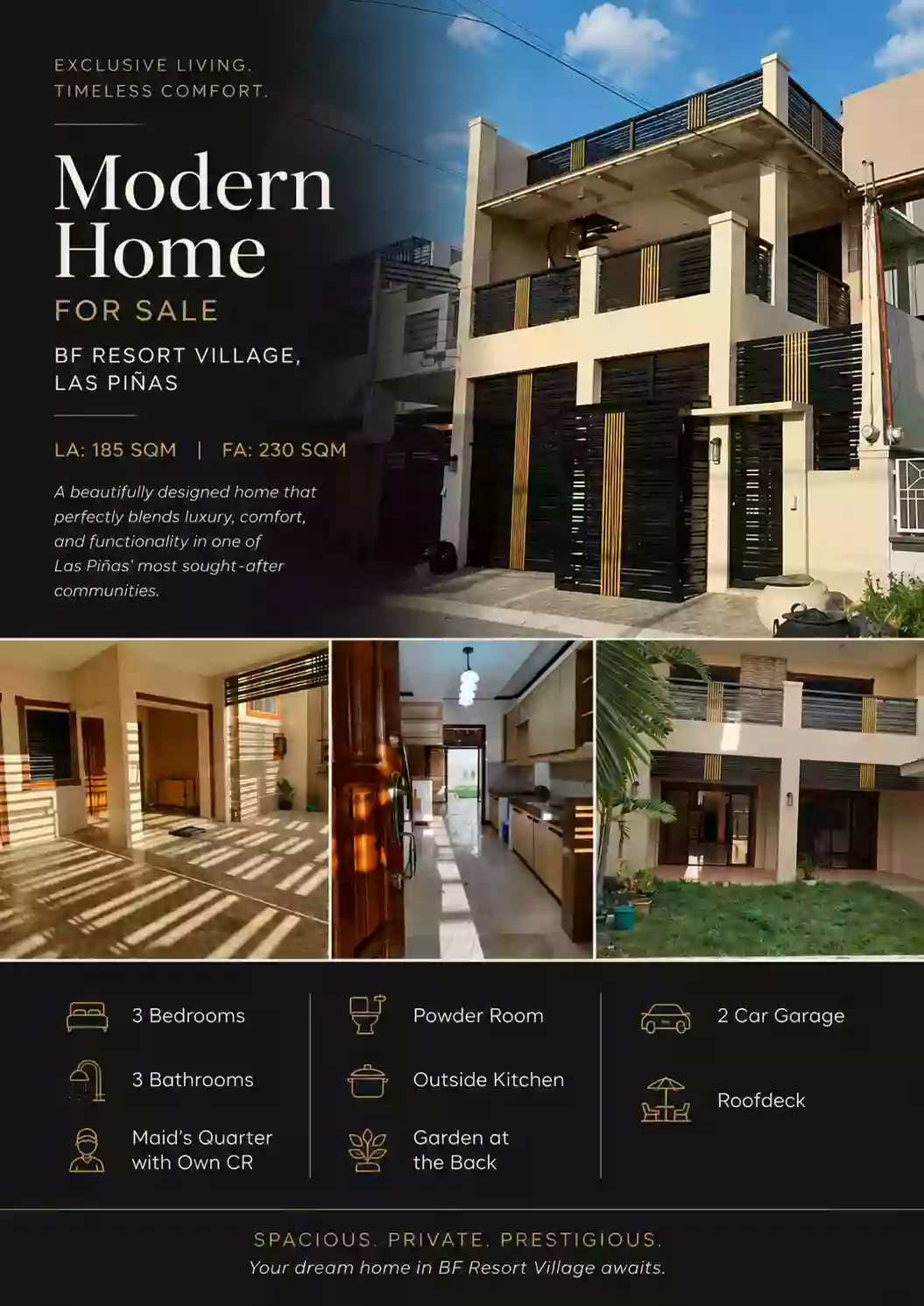 For Sale: 3BR House and Lot in B. F. Homes, Paranaque City — 230 sqm