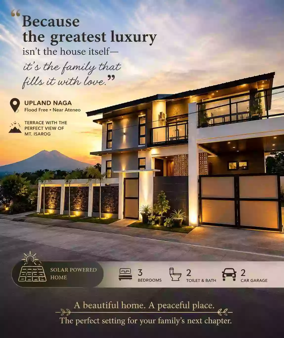 For Sale: House and Lot in Pacol, Naga City (with solar panel) — 256 sqm