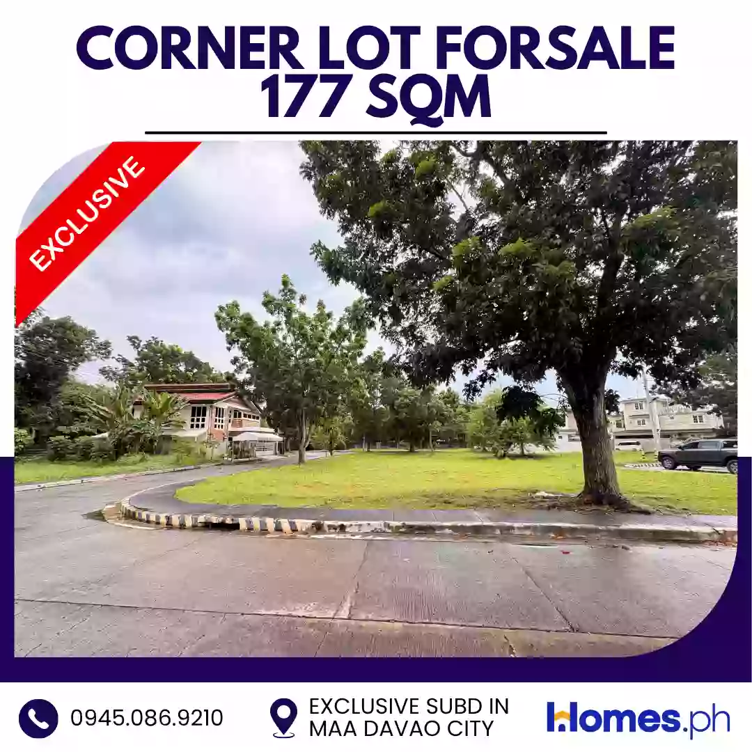 For Sale: Residential Lot in Ma-a, Davao City — 177 sqm Corner Lot
