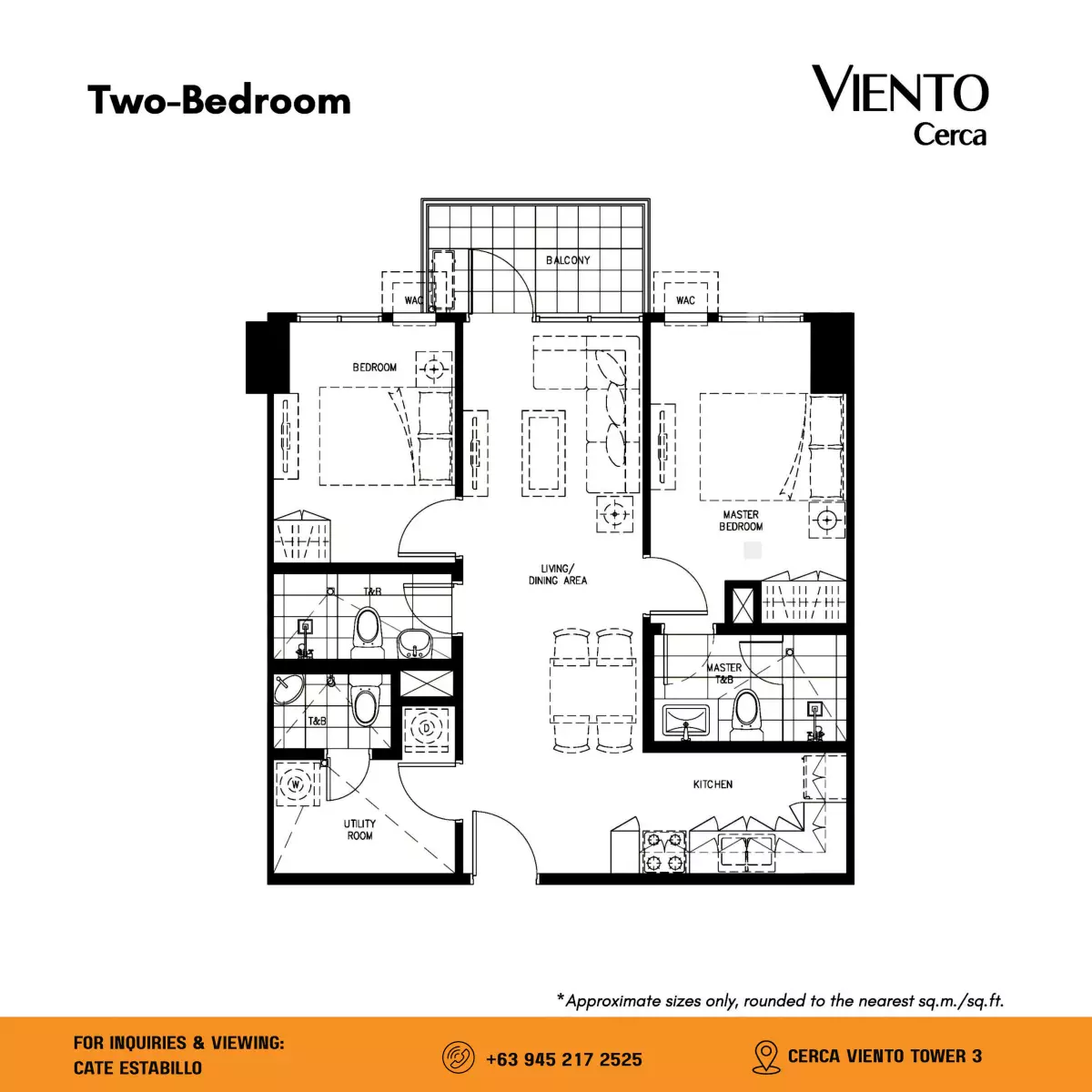 Rush Sale – 2-Bedroom Unit with Parking at Cerca Viento Tower 3 — Penthouse in Almanza Uno, Las Piñas City, Metro Manila — Photo 2