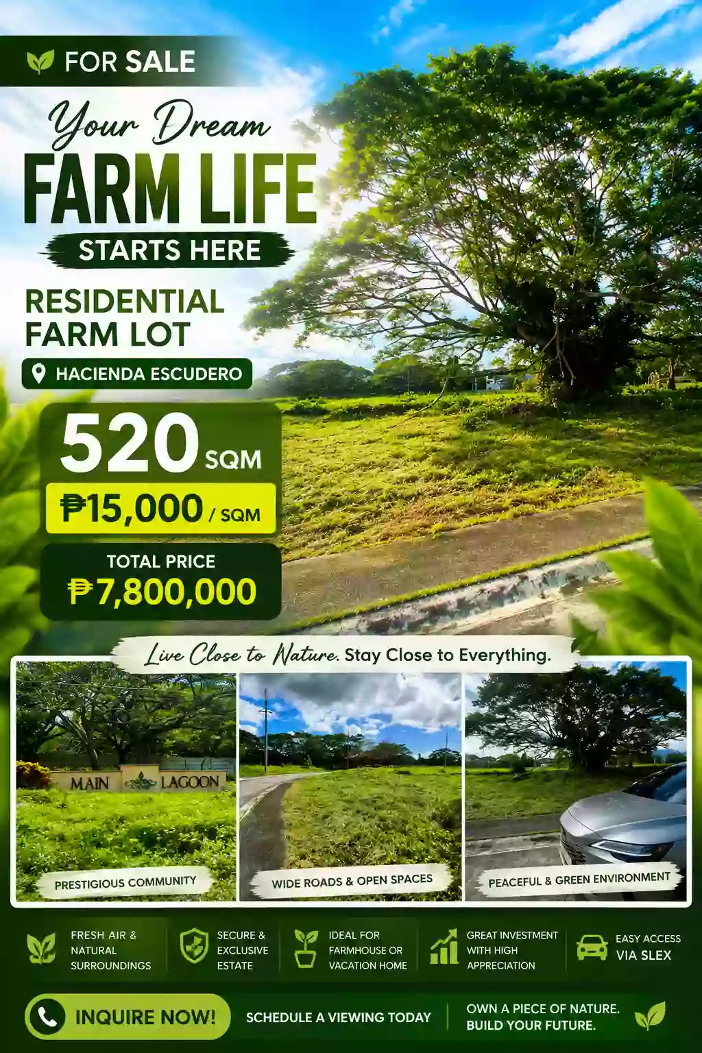 For Sale: Residential Lot in Bulakin, Tiaong, Quezon — 520 sqm