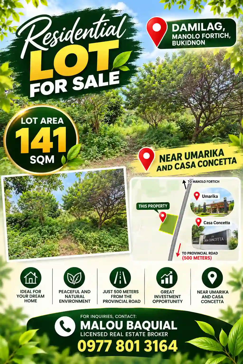 Titled Residential Lot in Damilag Manolo Fortich Bukidnon — Residential Lot in Damilag, Manolo Fortich, Bukidnon — Photo 4