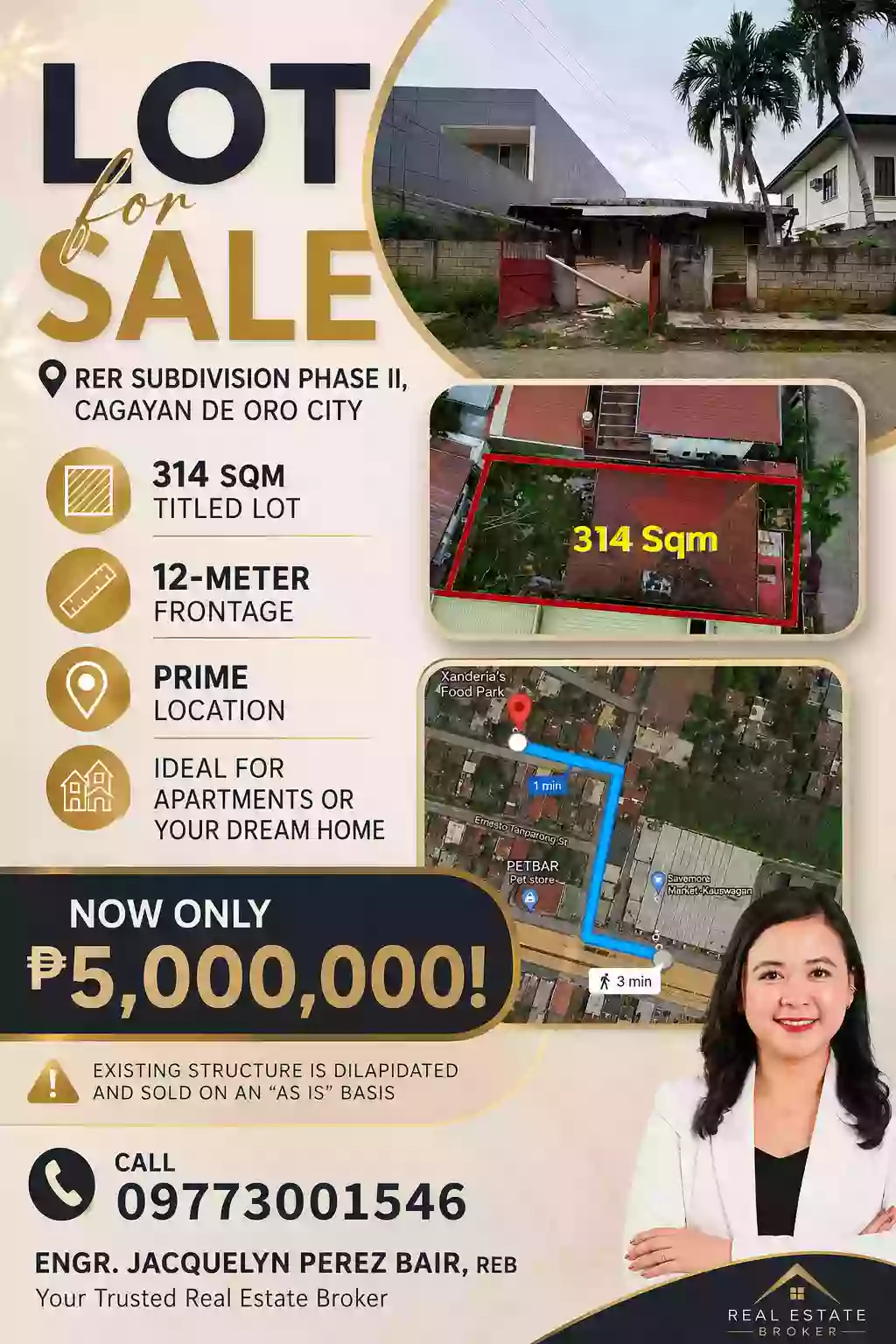 FOR SALE: RER Subdivision Phase II Residential Lot in Kauswagan, Cagayan de Oro City