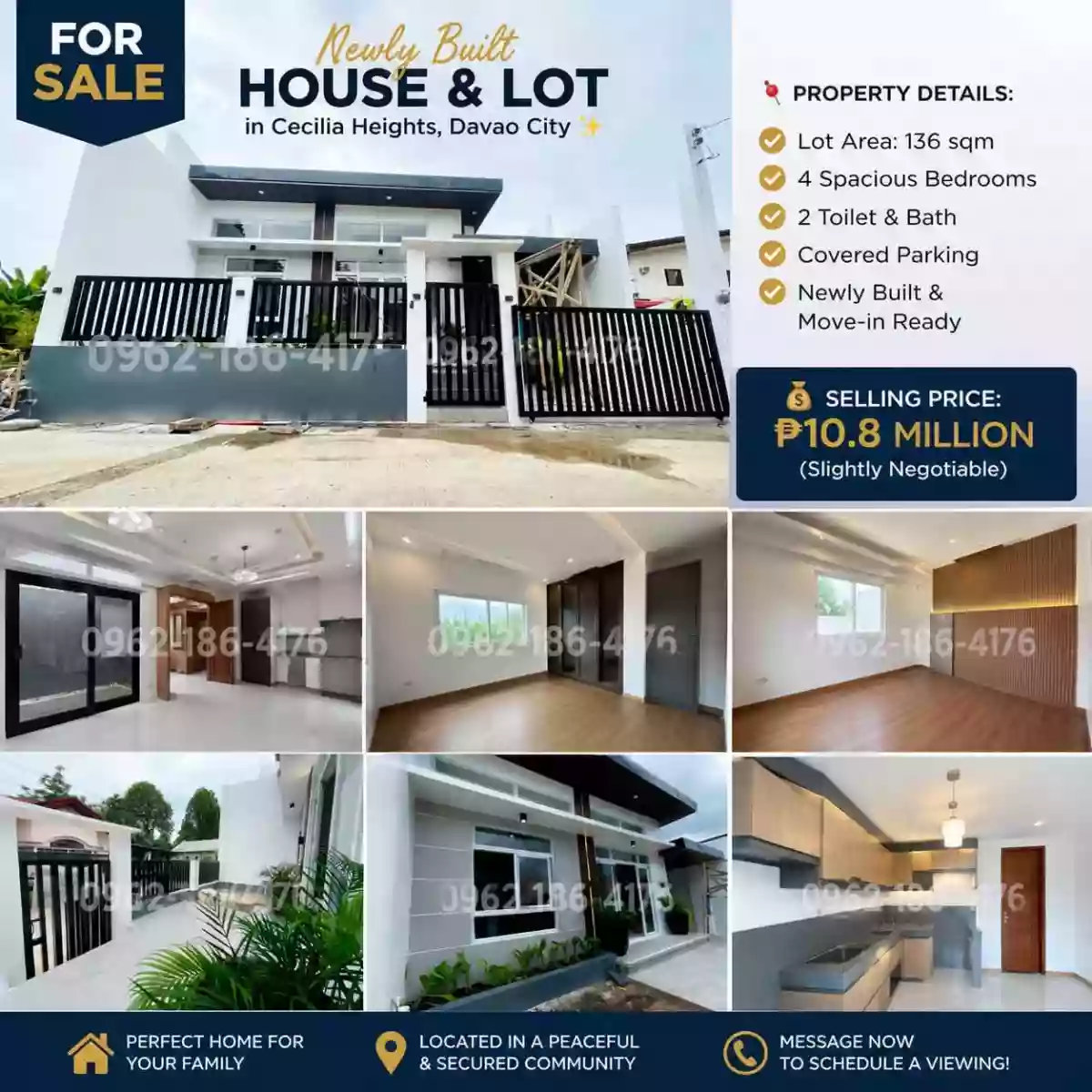 FOR SALE: 4BR House and Lot Near Davao Airport Observation Deck, Davao City