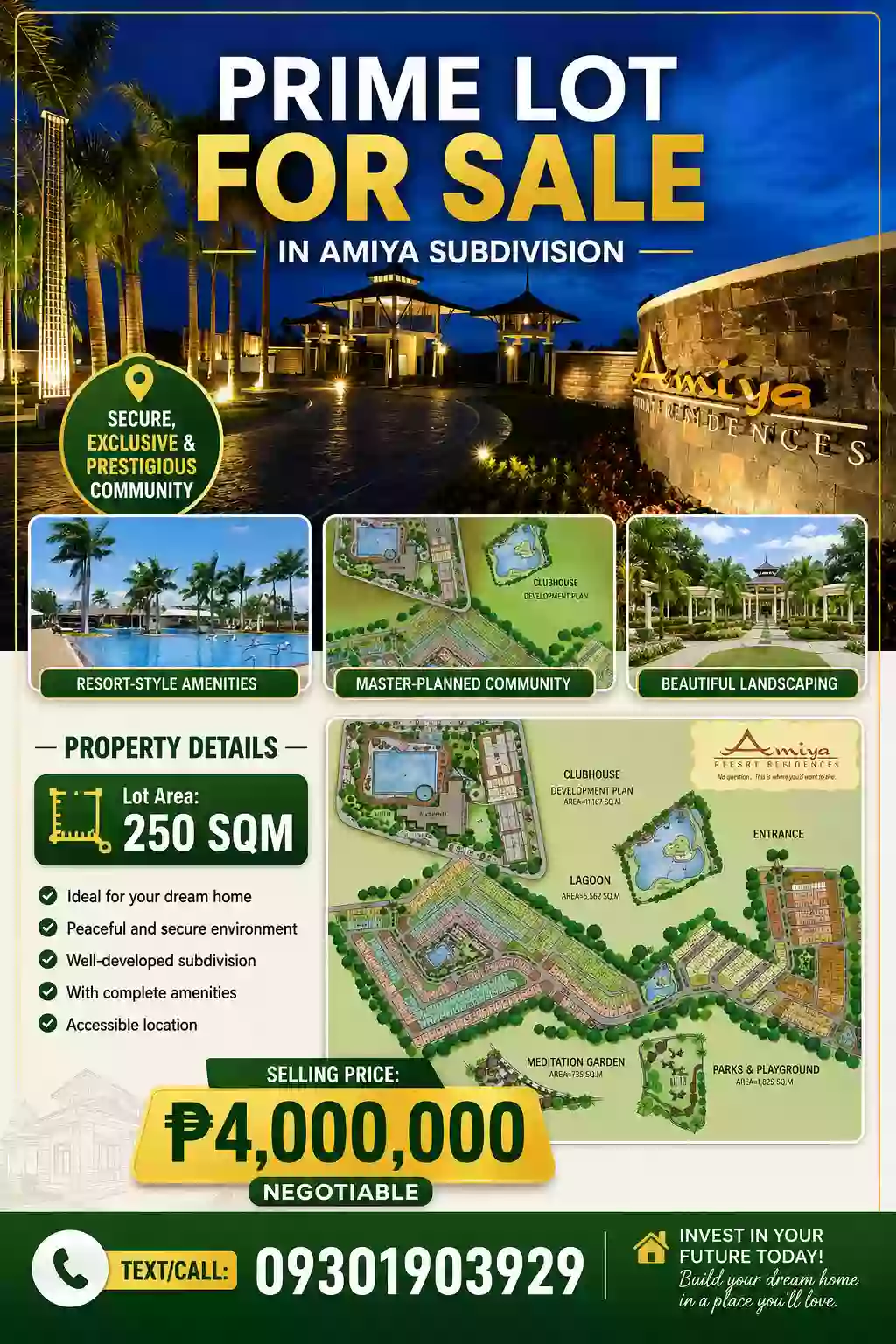 π‘ LOT FOR SALE | Amiya Subdivision π‘