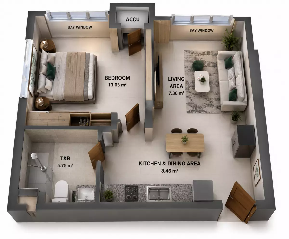 For Assume: 1BR Condo in Cogon Ramos, Cebu City — 34.54 sqm — 1 Bedroom in Cebu City, Cebu, 6000 — Photo 2