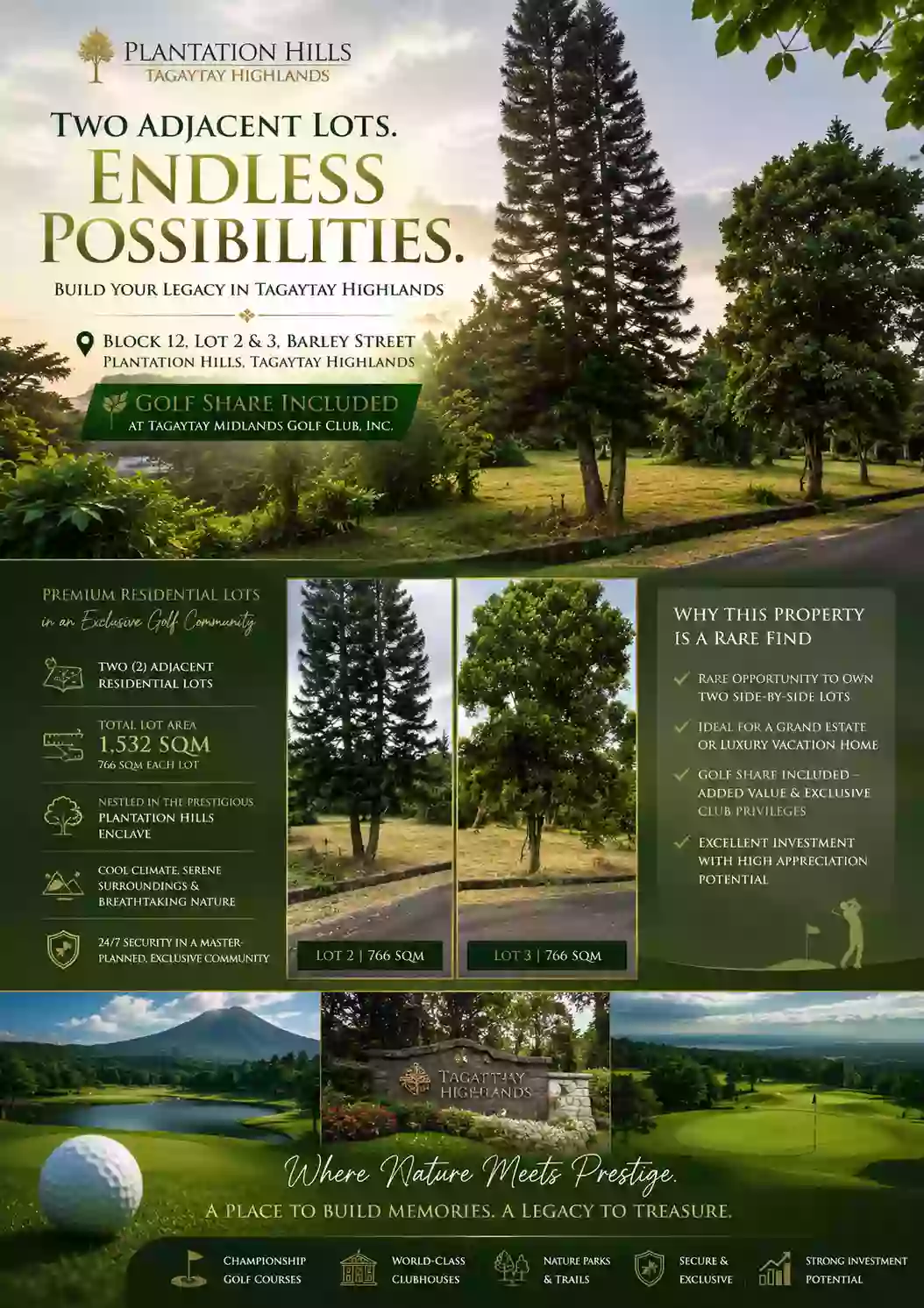 For Sale: Residential Lot in Calabuso, Tagaytay City — 1532 sqm