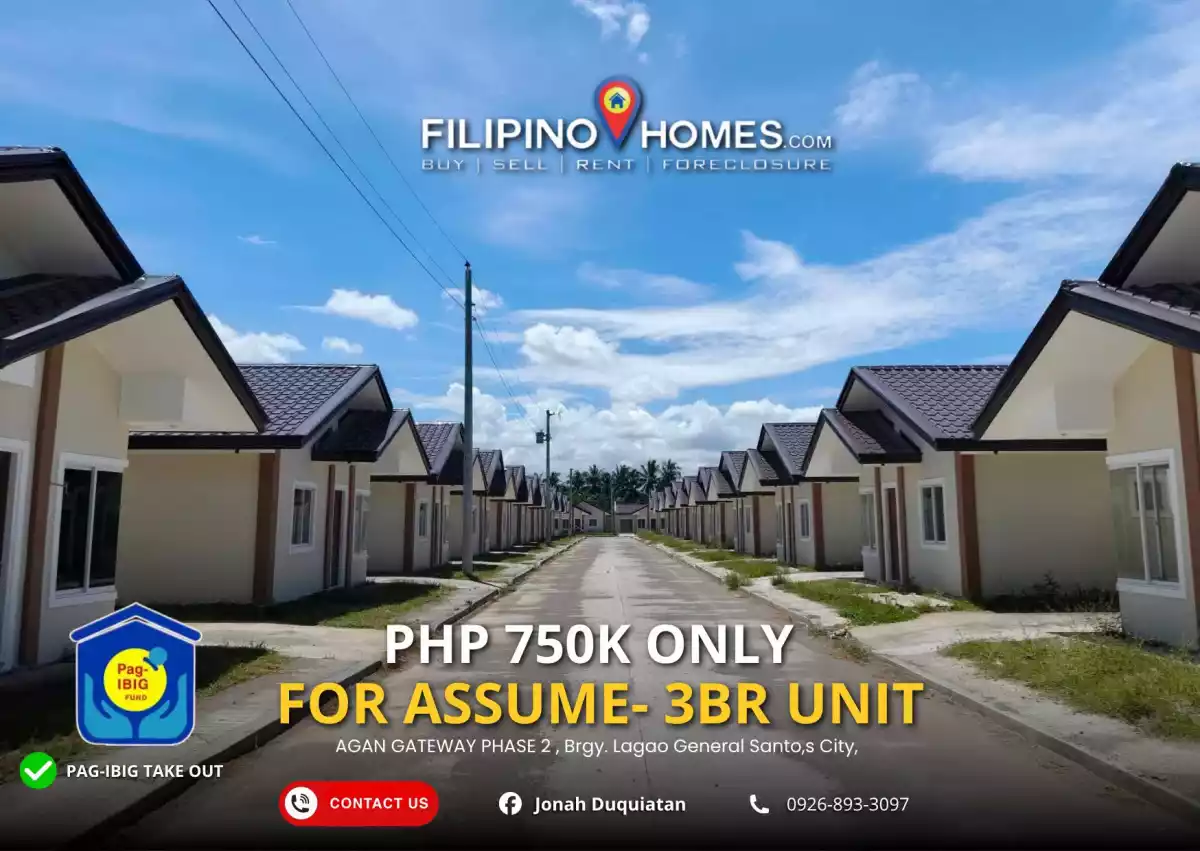 FOR ASSUME: 3BR House and Lot in Lagao, General Santos City — 126 sqm