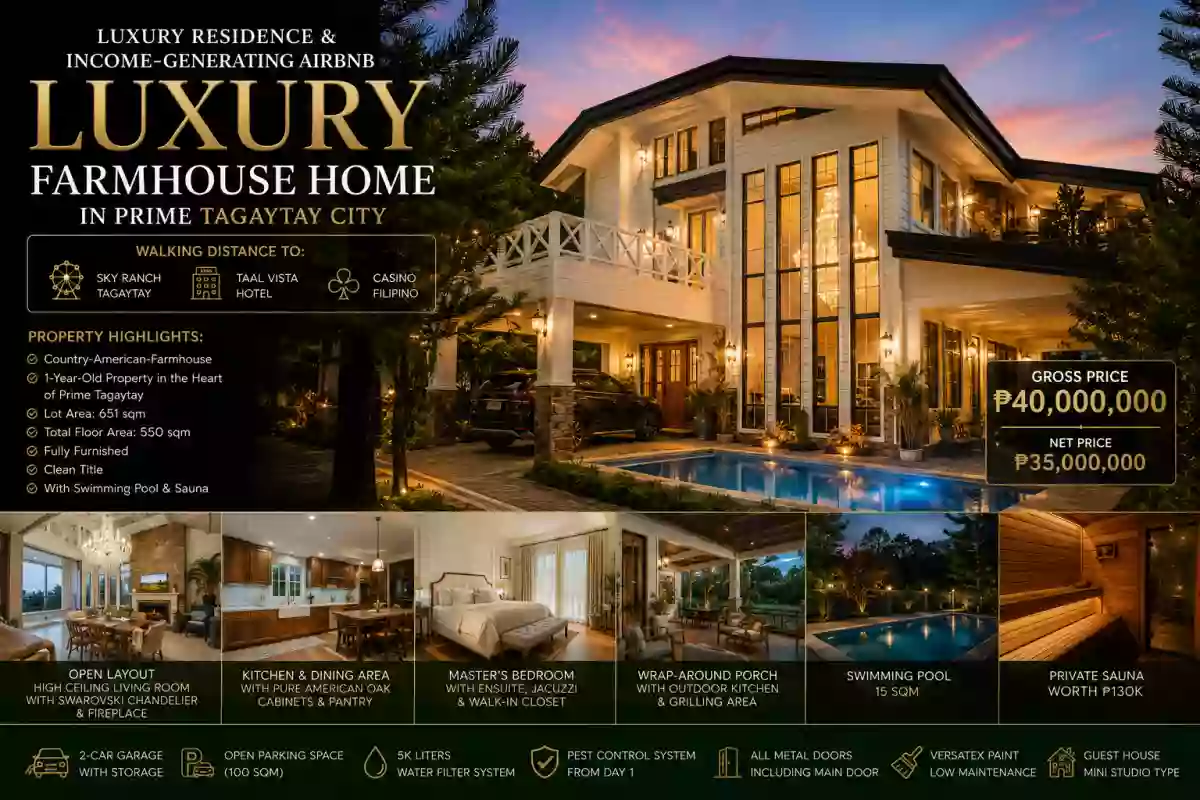 Farmhouse in Tagaytay City, for only 40M 651sqm