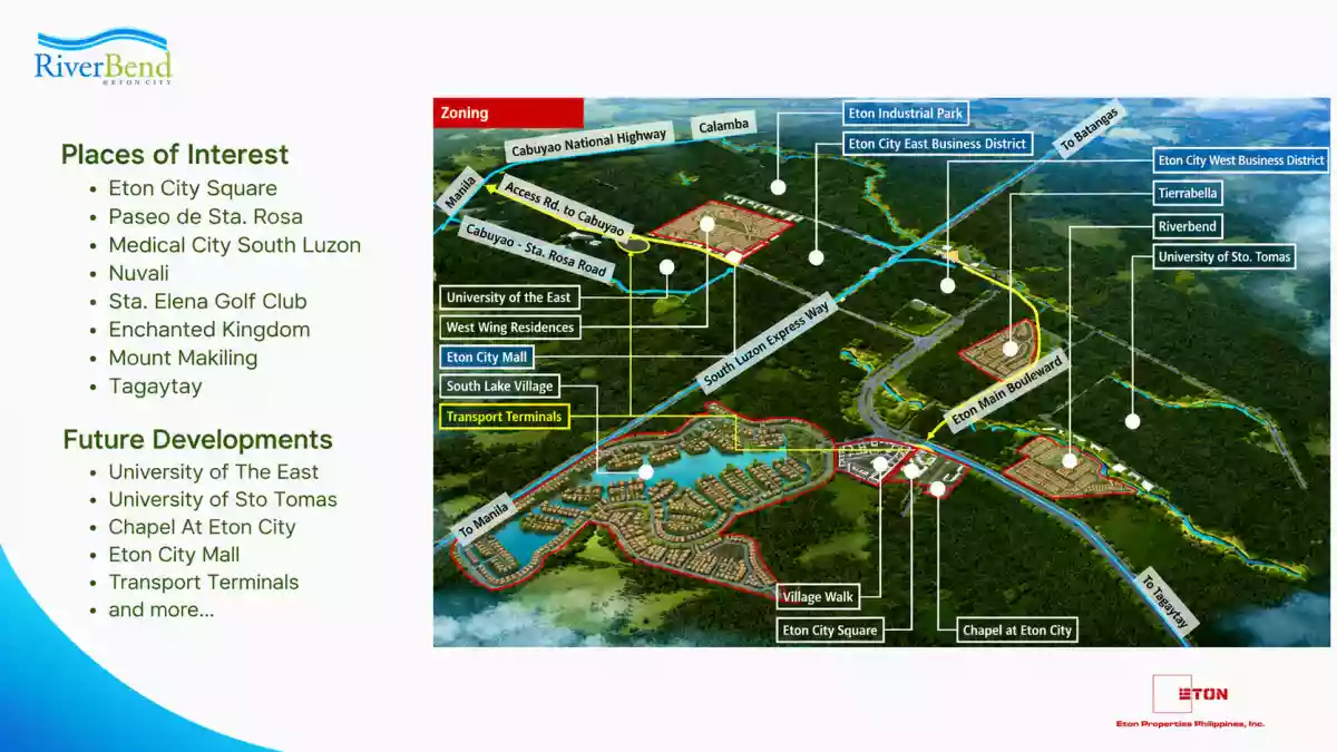 Open photo 11 of 15 — Prime 200 sqm Residential Lot for Sale in Riverbend at Eton City, Sta. Rosa, Laguna | Near UST, Nuvali & Eton City–Greenfield SLEX Toll Exit
