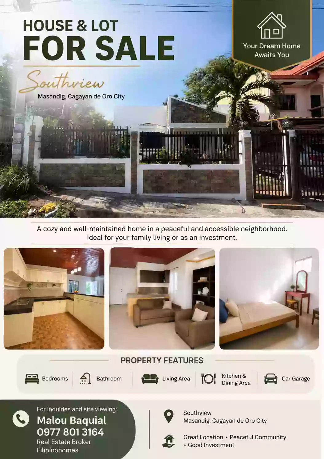 This Three Bedrooms Single Detached House & Lot could be the perfect fit for your family!