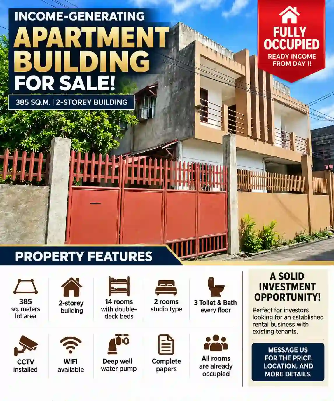 INCOME-GENERATING APARTMENT BUILDING FOR SALE! 🔑 — Apartment in Naga City, Camarines Sur, 4400 — Photo 3