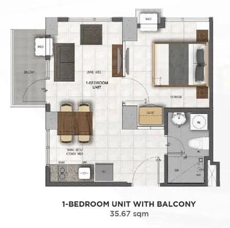 1BR Condo with parking for Sale Casa Mira Towers CDO at Kauswagan , Cagayan de Oro City — 1 Bedroom in Cagayan de Oro City, Misamis Oriental, 9000 — Photo 4