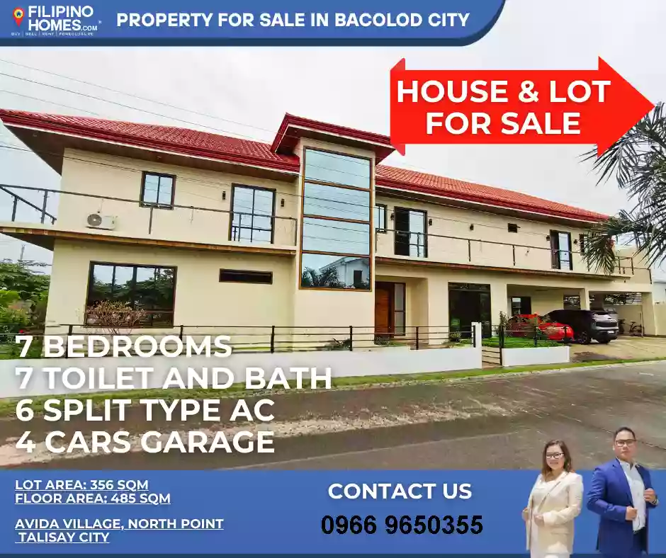 For Sale: 7BR House and Lot in Avida Village, Ayala North Point, Talisay City — 356 sqm, 4-Car Garage