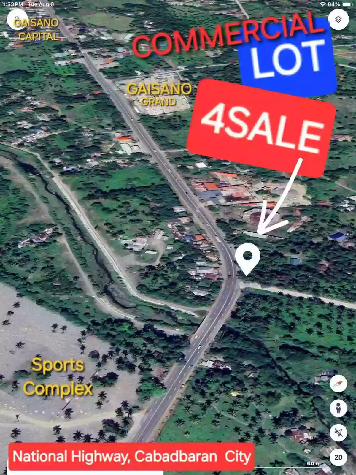 For Sale: Commercial Lot Near Gaisano Mall Cabadbaran, Cabadbaran City — Commercial Lot in Mabini, Cabadbaran City, Agusan del Norte — Photo 3