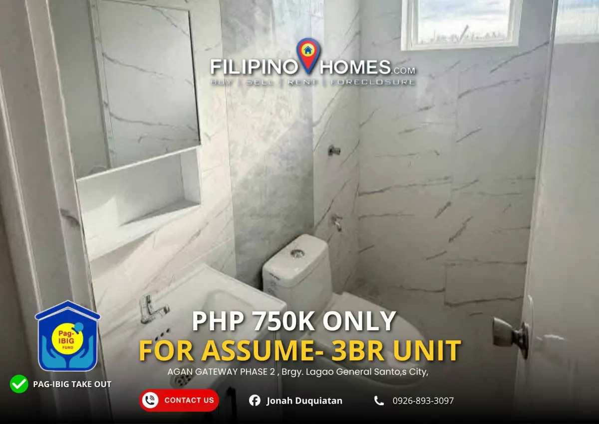 FOR ASSUME: 3BR House and Lot in Lagao, General Santos City — 126 sqm — House and Lot in Lagao (1st & 3rd), General Santos City, South Cotabato — Photo 2