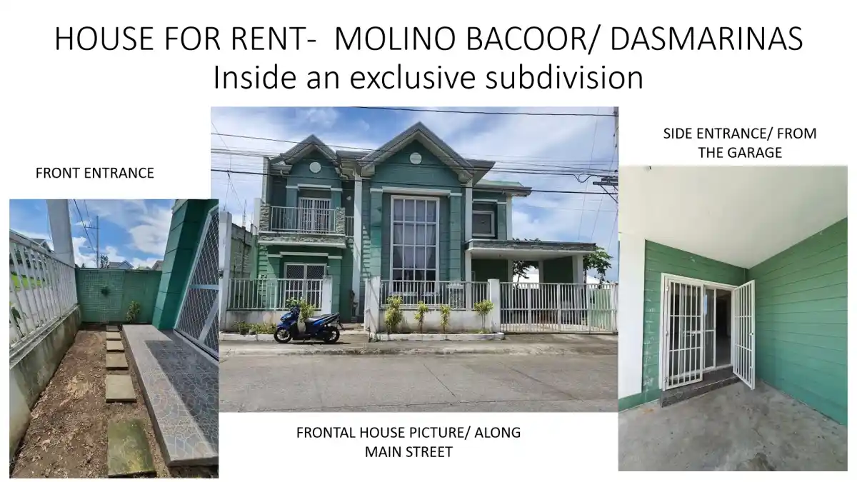 For Rent: 5BR House and Lot in Molino IV, Bacoor — 180 sqm