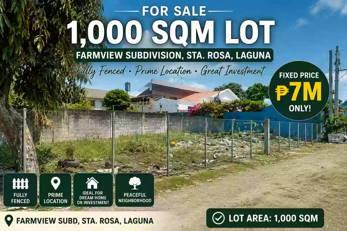 Lot in Sta. Rosa, Laguna for only 7M, 1000sqm — Residential Lot in Santa Rosa, Laguna, 4026 — Photo 5